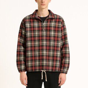 Urban Outfitters || Plaid Cotton Windbreaker Zip Jacket Men’s Small Streetwear